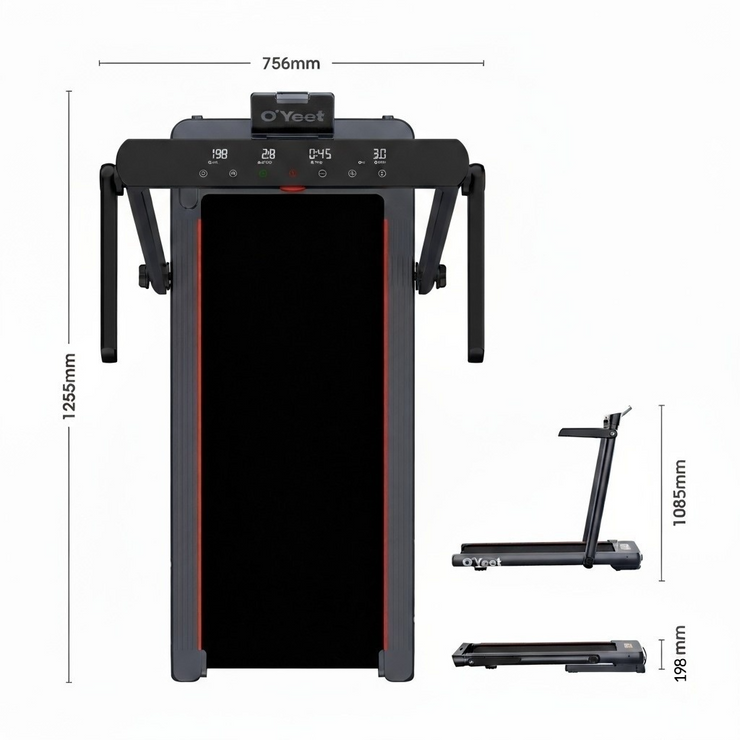 O'Yeet TM-YT102 2 in 1 Treadmill
