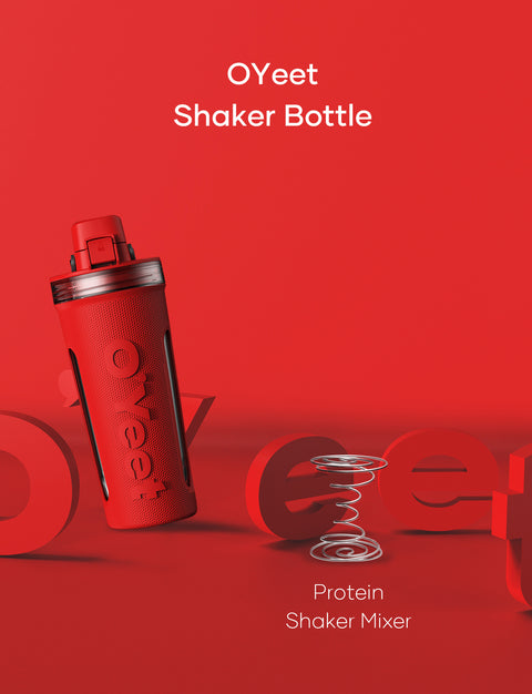 OYeet Shaker Bottle - Coral Red