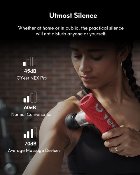 OYeet NEX Pro MG-T1 Massage Gun - Red